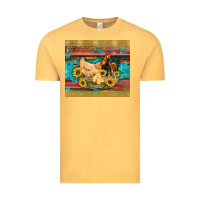 Vintage Mustard western coop animals farm chicken chick rooster sunflowers wooden sera Vintage Tee - Artiststas