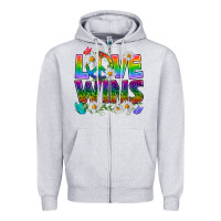 Heather Grey Pride LGBTQ+ Love Wins Zipper Hoodie - BundleAndBundleShop