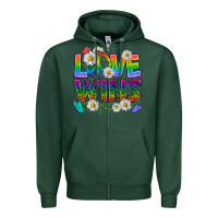 Sports Green Pride LGBTQ+ Love Wins Zipper Hoodie - BundleAndBundleShop