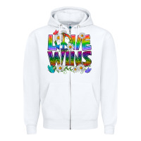 Pride Lgbtq+ Love Wins Zipper Hoodie | Teevron