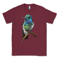 Burgundy Ruby Throcuted Hummingbird Classic Tee - LillyAllenDesigns