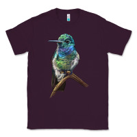 Plum Ruby Throcuted Hummingbird Classic Tee - LillyAllenDesigns