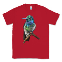 Red Ruby Throcuted Hummingbird Classic Tee - LillyAllenDesigns