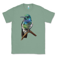 Sage Ruby Throcuted Hummingbird Classic Tee - LillyAllenDesigns