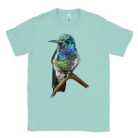 Seafoam Ruby Throcuted Hummingbird Classic Tee - LillyAllenDesigns