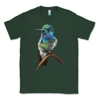 Sports Green Ruby Throcuted Hummingbird Classic Tee - LillyAllenDesigns
