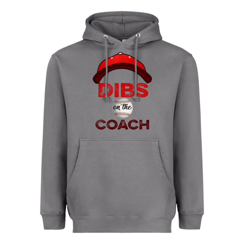 Dibs On The Coach Baseball Heavyweight Hoodie by Bettercallsaul | Teevron