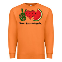 Carrot Peace Love Watermelon Premium Sweatshirt - Bettercallsaul