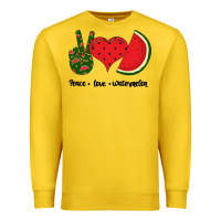 Lemon Peace Love Watermelon Premium Sweatshirt - Bettercallsaul