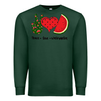 Sports Green Peace Love Watermelon Premium Sweatshirt - Bettercallsaul