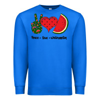 True Royal Peace Love Watermelon Premium Sweatshirt - Bettercallsaul
