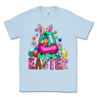 Dusty Blue Easter Classic Tee - CowhideDigitalArt