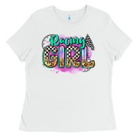 White racing girl Ladies Tee - Zillion Design Studio