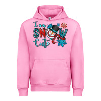 Fuchsia Pink i am snow cute Urban Hoodie - OliviaCreatesArt