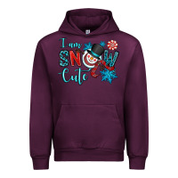 Mauve Wine i am snow cute Urban Hoodie - OliviaCreatesArt