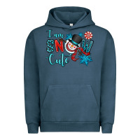 Pigment Midnight Navy i am snow cute Urban Hoodie - OliviaCreatesArt