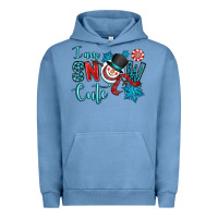 Pigment Pebble Blue i am snow cute Urban Hoodie - OliviaCreatesArt