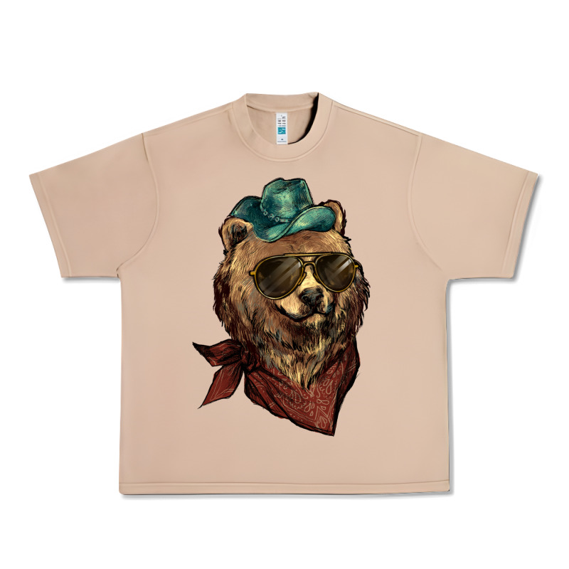 Bear Cowboy Urban Heavy Tee by NancyCooperArtShop | Teevron