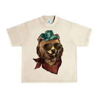 Sandshell bear cowboy Urban Heavy Tee - NancyCooperArtShop