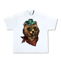 White bear cowboy Urban Heavy Tee - NancyCooperArtShop