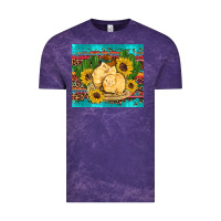 Cloud Purple western chicks coop animals sunflowers cactus serape leopard turquoise Vintage Tee - Artiststas