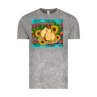 Cloud Rock western chicks coop animals sunflowers cactus serape leopard turquoise Vintage Tee - Artiststas