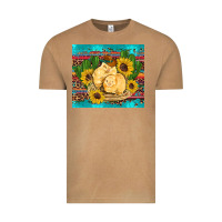 Vintage Camel western chicks coop animals sunflowers cactus serape leopard turquoise Vintage Tee - Artiststas