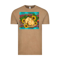 Vintage Coffee western chicks coop animals sunflowers cactus serape leopard turquoise Vintage Tee - Artiststas