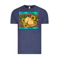 Vintage Denim western chicks coop animals sunflowers cactus serape leopard turquoise Vintage Tee - Artiststas