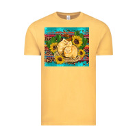 Vintage Mustard western chicks coop animals sunflowers cactus serape leopard turquoise Vintage Tee - Artiststas