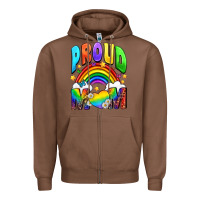 Chestnut Western Proud Mom Zipper Hoodie - BundleAndBundleShop
