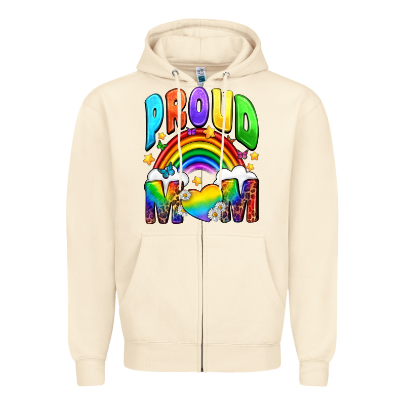 Western Proud Mom Zipper Hoodie by BundleAndBundleShop | Teevron
