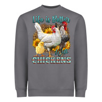 Storm Western Life Is Better With Chickens Heavyweight Sweatshirt - LillyAllenDesigns