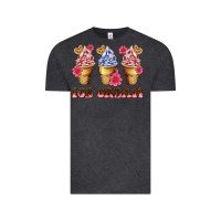 Vintage Black floral ice cream Vintage Tee - AdoDesignShop