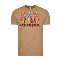 Vintage Coffee floral ice cream Vintage Tee - AdoDesignShop