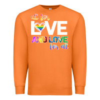 Carrot All For Love And Love For All Premium Sweatshirt - Bettercallsaul