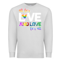 Dove Grey All For Love And Love For All Premium Sweatshirt - Bettercallsaul
