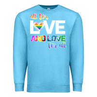 Ocean Blue All For Love And Love For All Premium Sweatshirt - Bettercallsaul