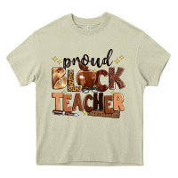 Mossy proud black teacher Heavy Core Tee - Zillion Design Studio