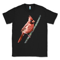 Black Northern Cardinal Bird Classic Tee - LillyAllenDesigns