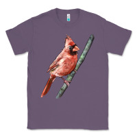 Lavender Northern Cardinal Bird Classic Tee - LillyAllenDesigns