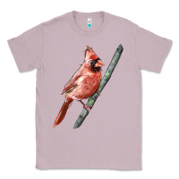 Lilac Northern Cardinal Bird Classic Tee - LillyAllenDesigns