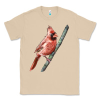 Mushroom Northern Cardinal Bird Classic Tee - LillyAllenDesigns