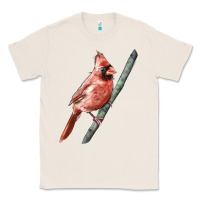 Natural Northern Cardinal Bird Classic Tee - LillyAllenDesigns