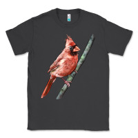 Smoke Northern Cardinal Bird Classic Tee - LillyAllenDesigns