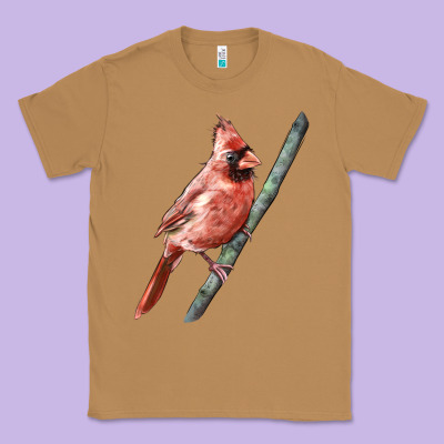 Northern Cardinal Bird Classic Tee Designed By Lillyallendesigns