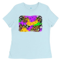 Baby Blue mardi gras background Ladies Tee - JahusDesignShop
