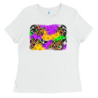 White mardi gras background Ladies Tee - JahusDesignShop