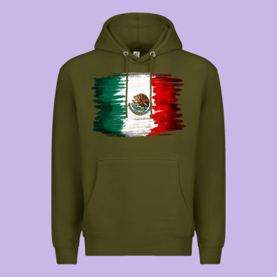 Mexican Flag Premium Hoodie Designed By Nancycooperartshop