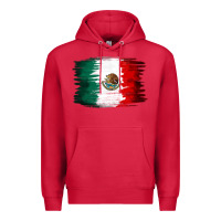 Cardinal Mexican flag Premium Hoodie - NancyCooperArtShop